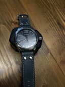 Oozoo Basic Line watch with leather strap with a diameter of 47 mm C1060 - Grey Blue / Grey Blue 1