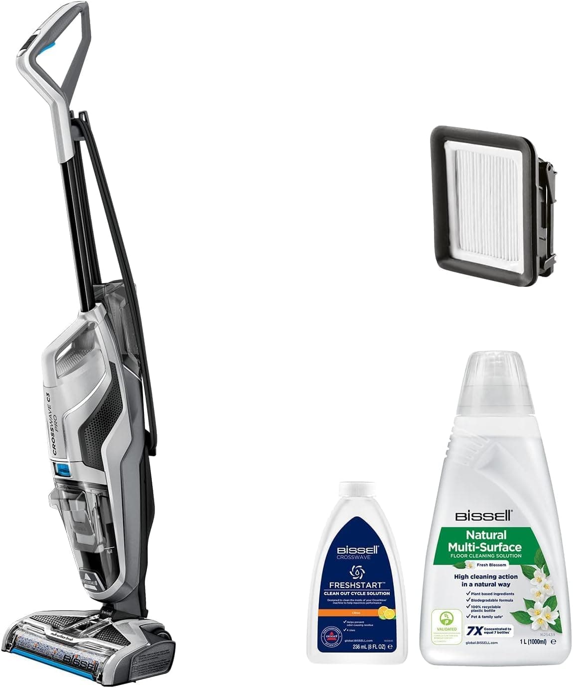 Bissell CrossWave C3 Pro, Wet/Dry Vacuum Cleaner with Cable