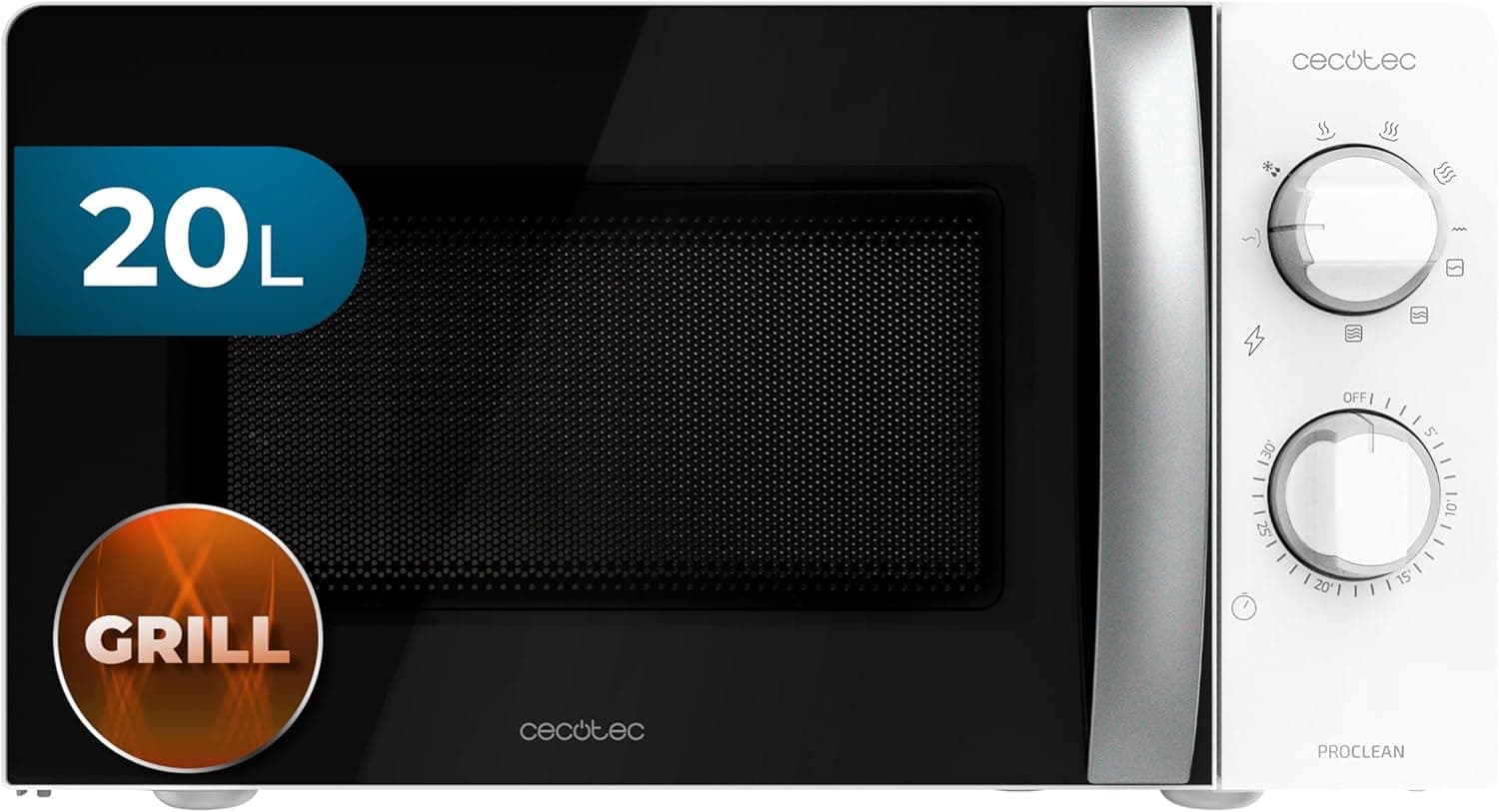 ProClean 2110 Microwave 20 Litre Capacity, 700 Watt Power